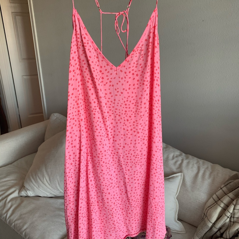 For love and lemons pink star dress